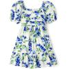 The Children’s Place,Short Sleeve Fashion Dress(Renew Blue Floral)