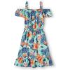 The Children’s Place,Short Sleeve Fashion Dress(Tropical Mellow Aqua)