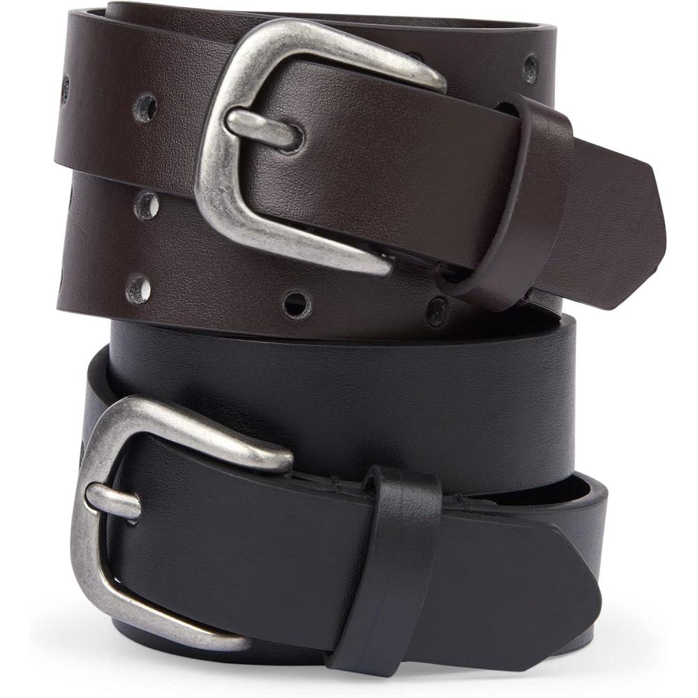 imageThe ChildrenS Place Boys BeltBlackBrown 2pack