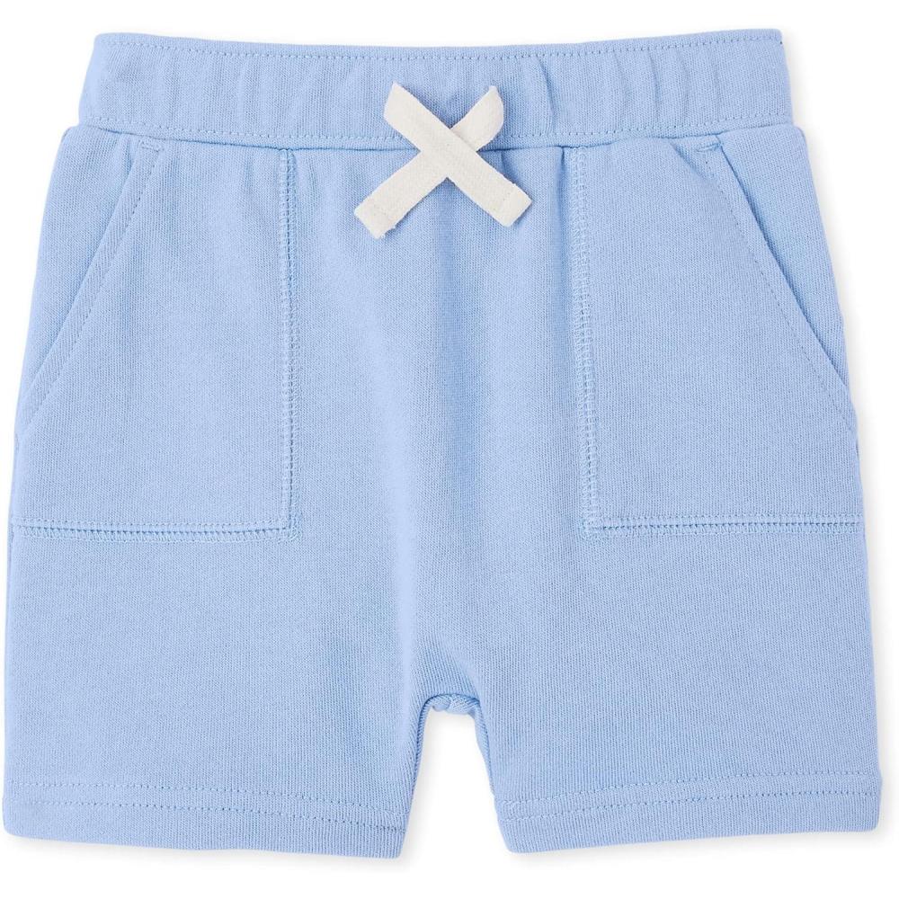imageThe Childrens Place Baby Boys and Toddler Active Knit ShortsSky