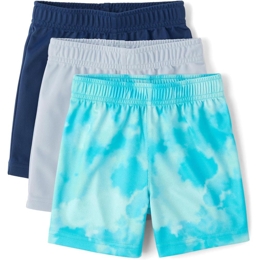 imageThe Childrens Place Baby Boys and Toddler Athletic Basketball ShortsSeagrove 3pack