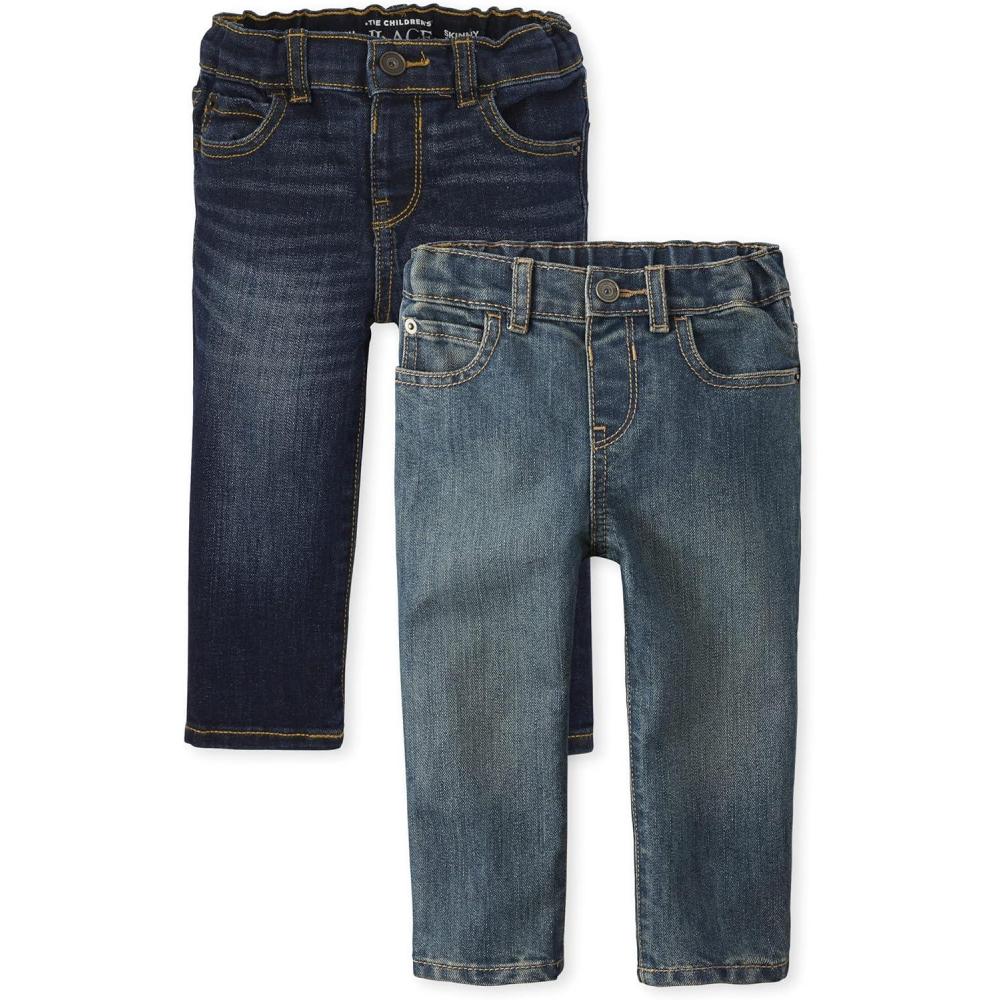 imageThe Childrens Place Baby Boys and Toddler Skinny JeansTide PoolPotter Wash 2pack
