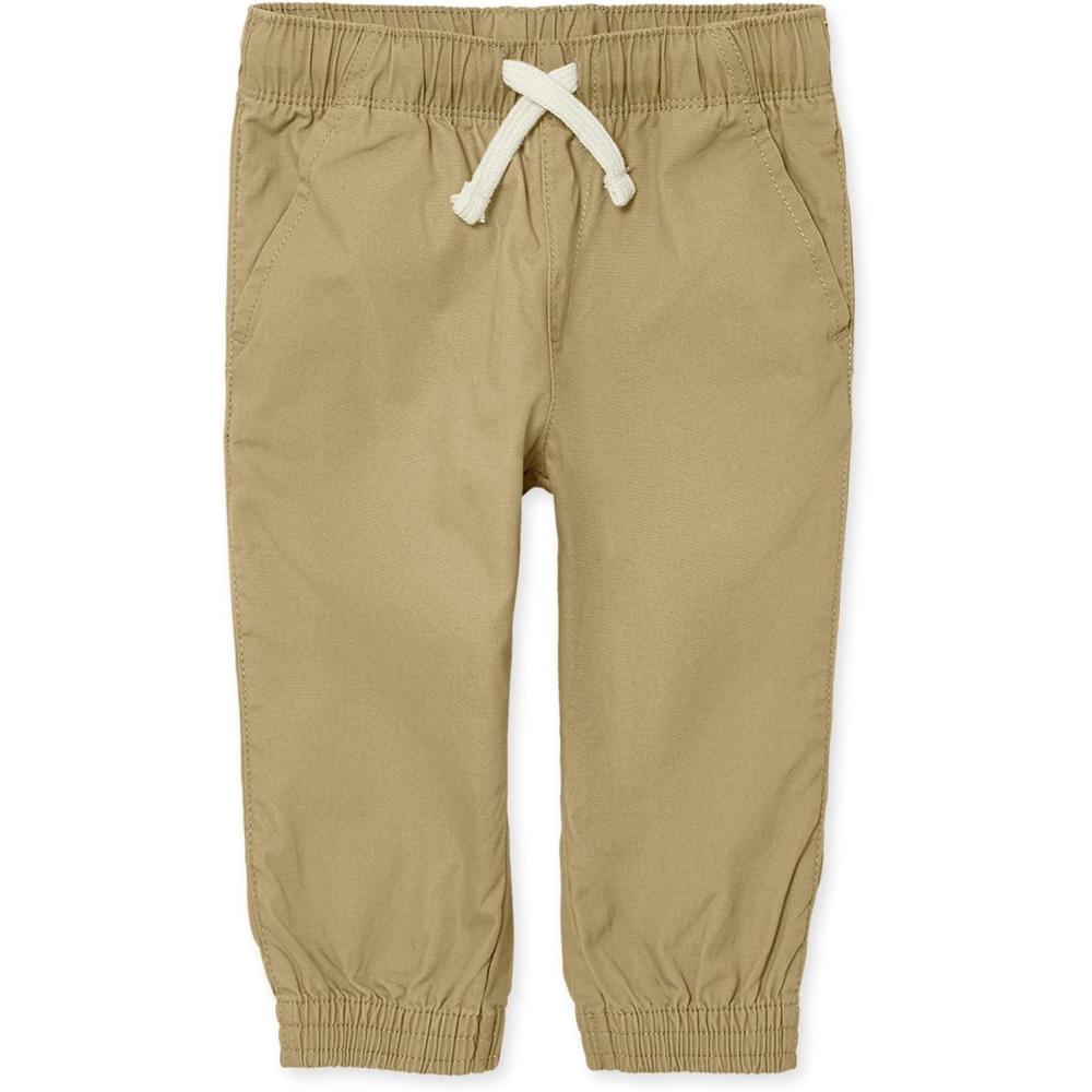 imageThe Childrens Place Baby Boys and Toddler Stretch Pull on Jogger PantsFlax