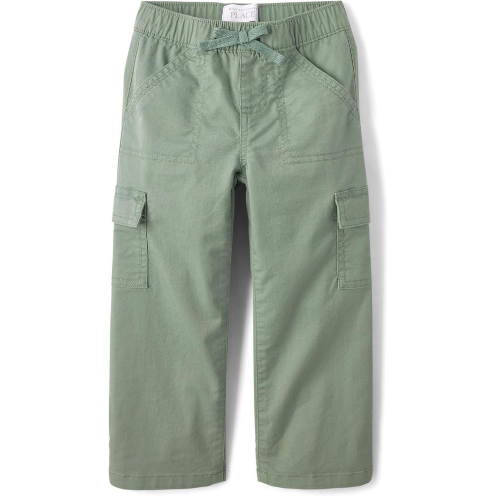 imageThe Childrens Place Baby Girls and Toddler Baggy Cargo PantsOlive