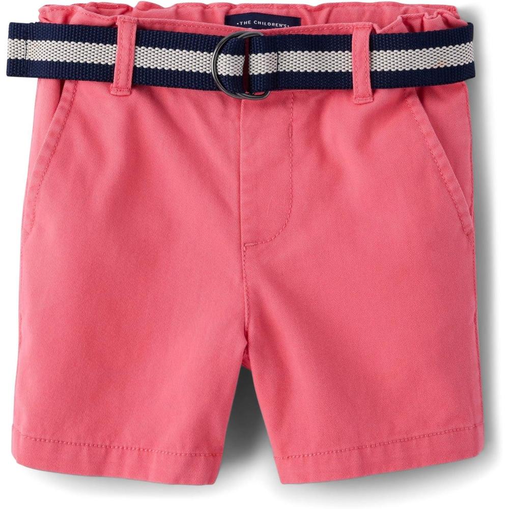 imageThe Childrens Place BabyBoys and Toddler Belted Chino ShortsAstible