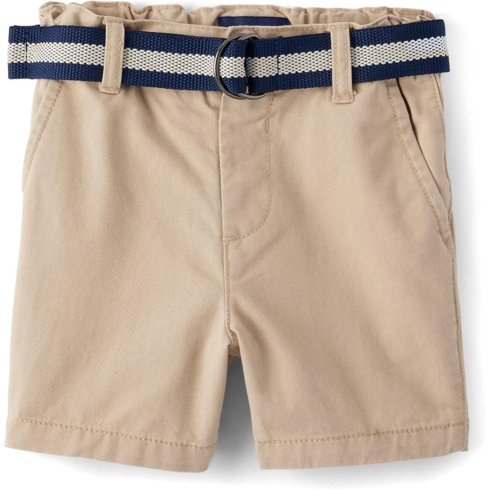 imageThe Childrens Place BabyBoys and Toddler Belted Chino ShortsToast