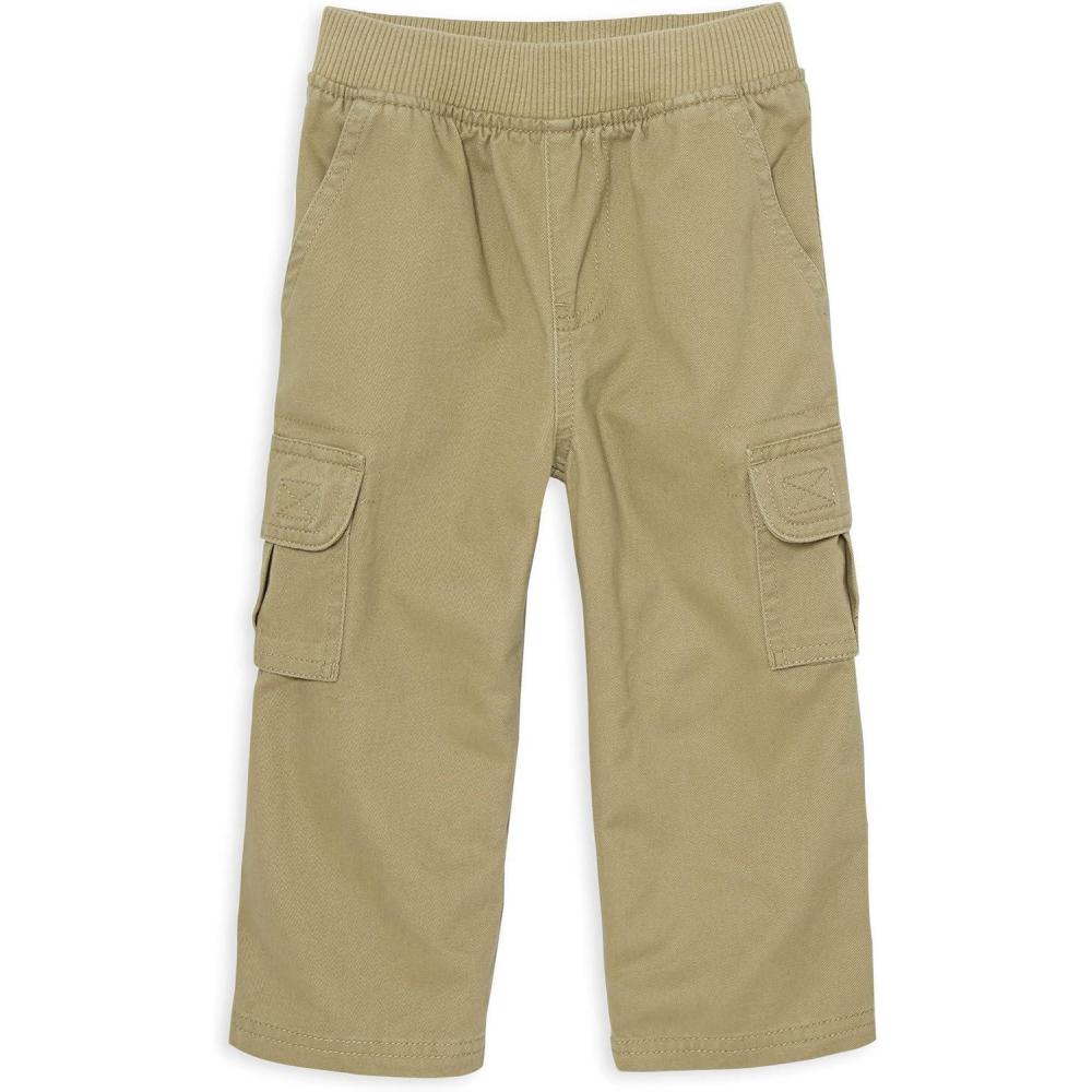 imageThe Childrens Place BabyBoys and Toddler Pull on Cargo PantsmultipacksFlax Single