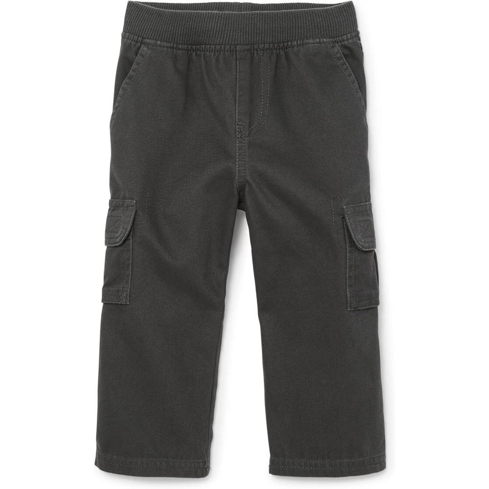 imageThe Childrens Place BabyBoys and Toddler Pull on Cargo PantsmultipacksMotor Oil Single