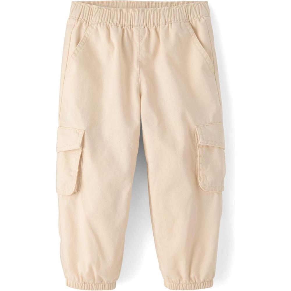 imageThe Childrens Place BabyGirls and Toddler Barrel Leg Cargo PantsFading Rose