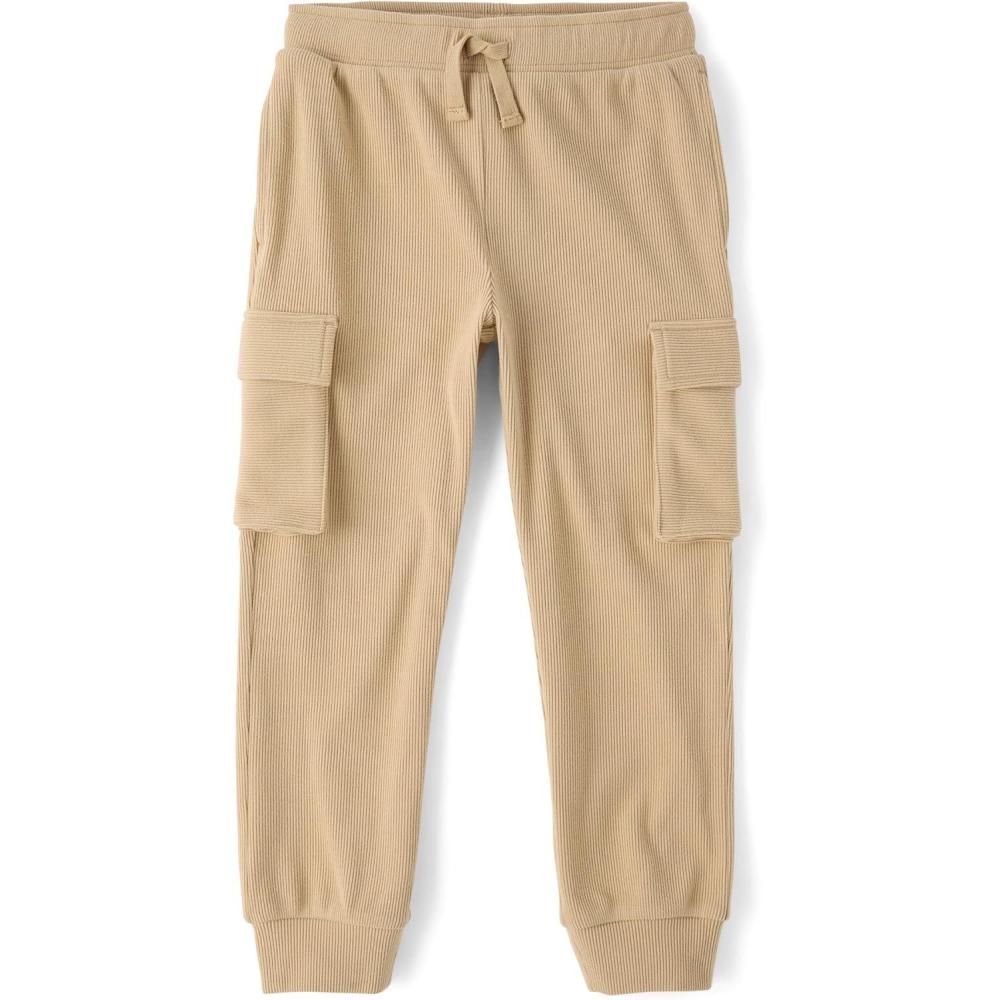 imageThe Childrens Place Boys Active Sueded Rib Cargo Jogger PantsJava Hill