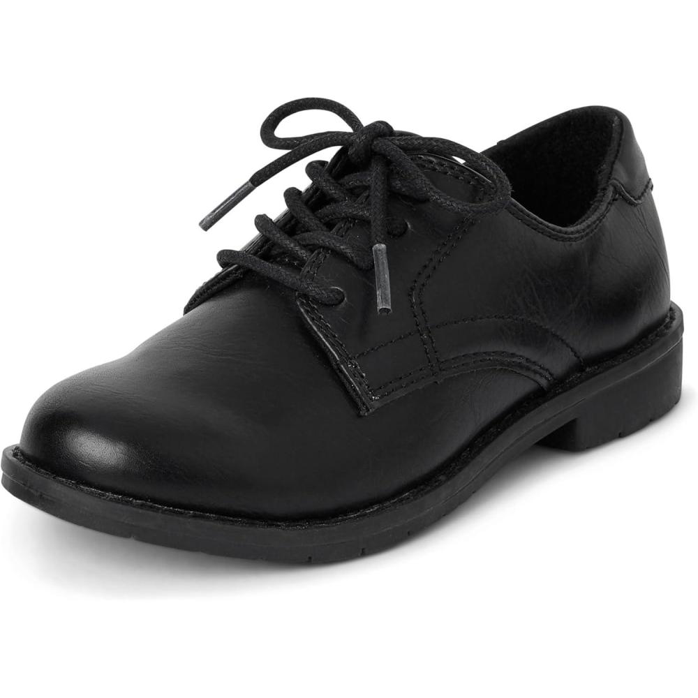 imageThe Childrens Place Boys Lace Up Dress Shoes SneakerBlack