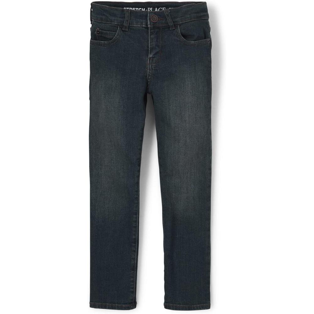 imageThe Childrens Place Boys Straight Leg JeansDry Indigo