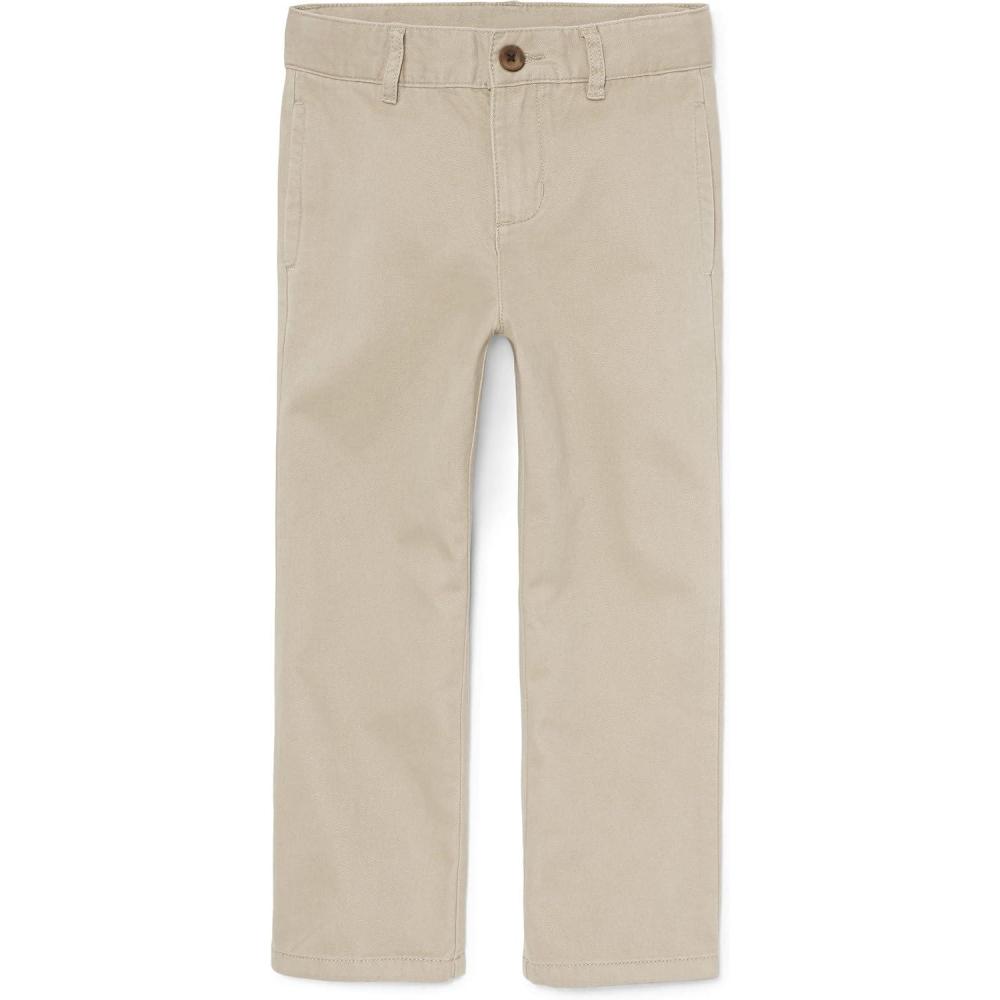 imageThe Childrens Place Boys Stretch Relaxed Straight Chino PantsSandwash