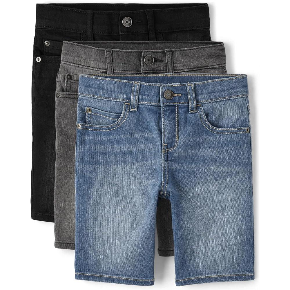 imageThe Childrens Place Denim ShortsBarlow WashFlint WashTeach Wash 3pack