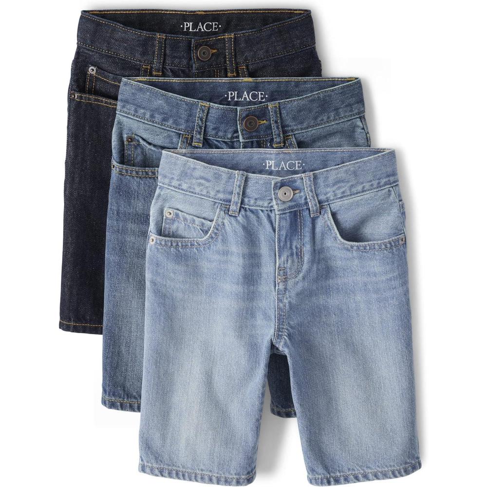 imageThe Childrens Place Denim ShortsDark Wash 3pack
