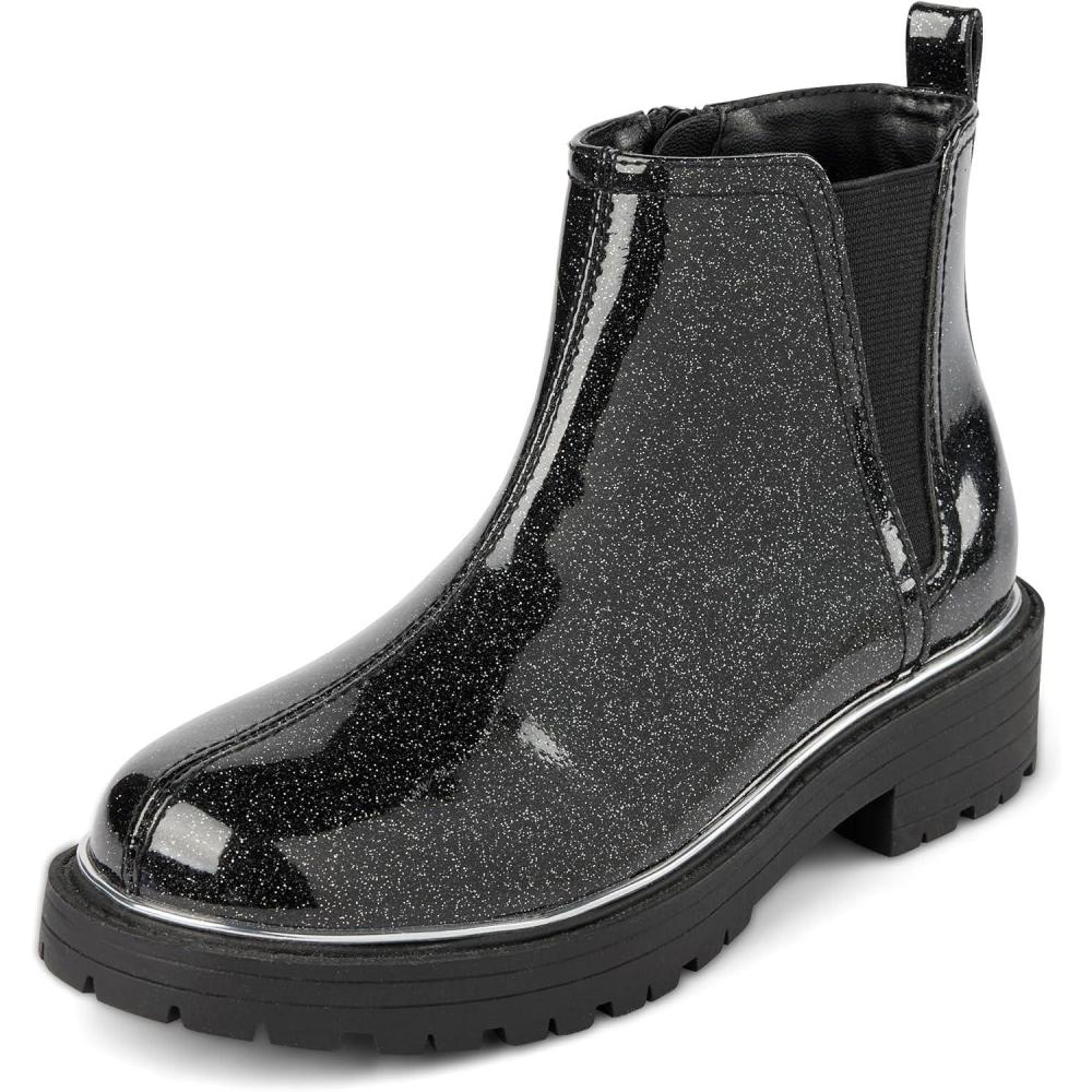 imageThe Childrens Place Girls Ankle BootGlitter Black