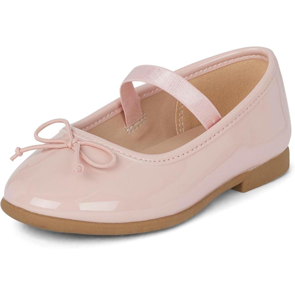 imageThe Childrens Place Girls Baby Toddler Closed Toe Ballet FlatsPink