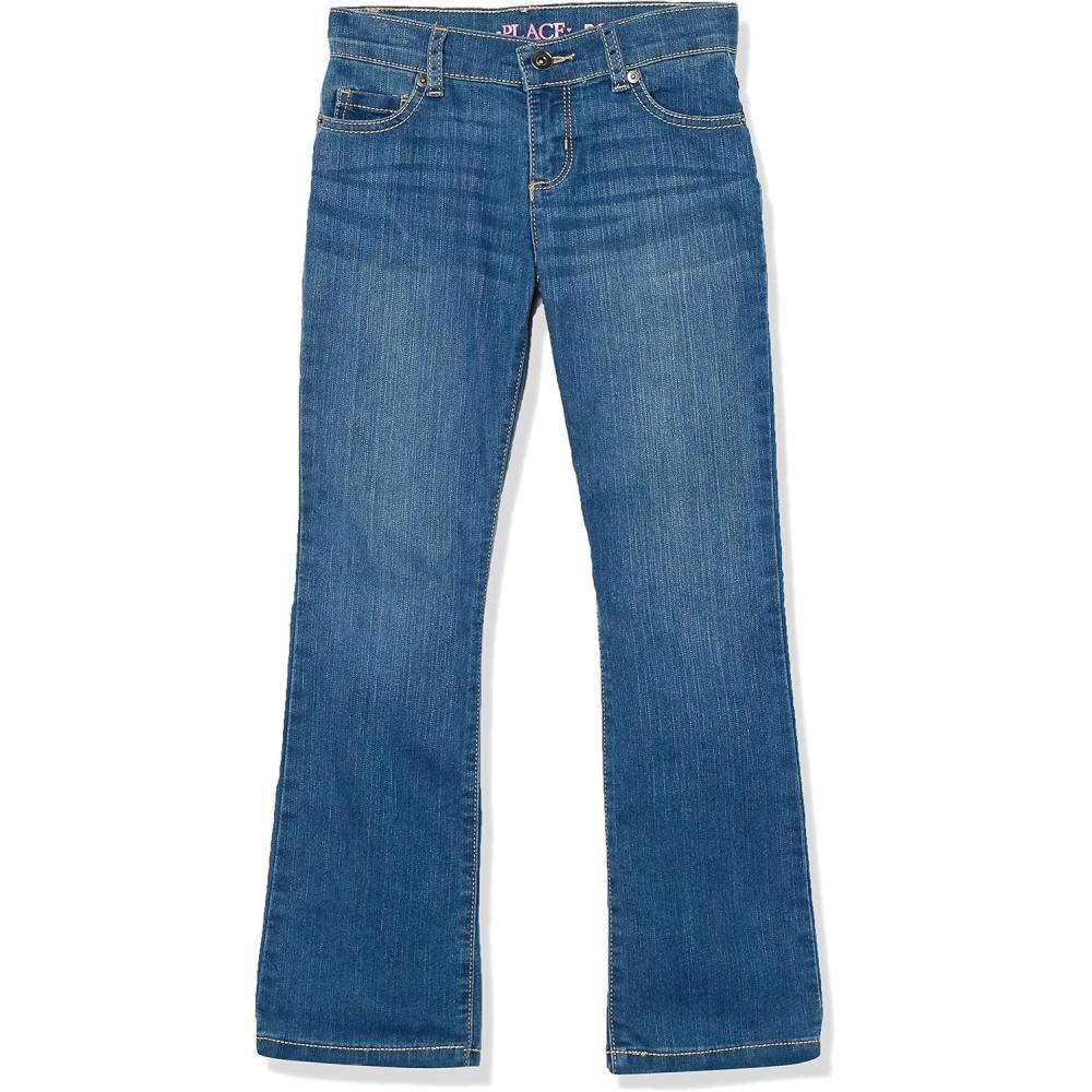 imageThe Childrens Place Girls Bootcut JeansMd Lara Wash