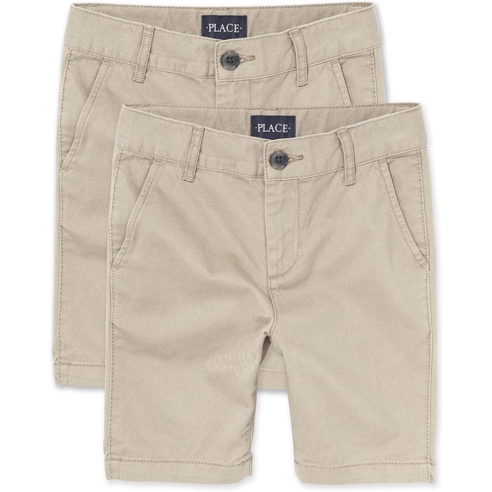 imageThe Childrens Place Stretch Chino ShortsSandwash 2pack
