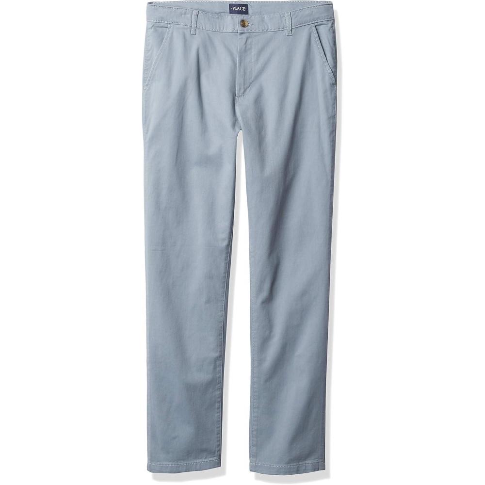 imageThe Childrens Place Stretch Straight Chino PantsFin Gray