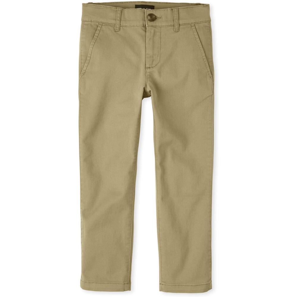 imageThe Childrens Place Stretch Straight Chino PantsFlax