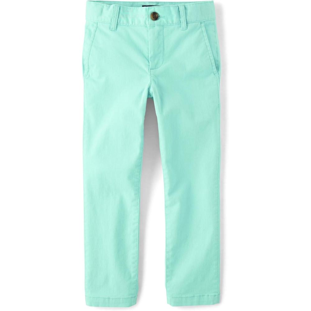imageThe Childrens Place Stretch Straight Chino PantsMellow Aqua