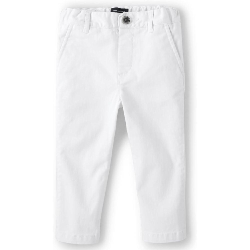 imageThe Childrens Place and Toddler Stretch Skinny Chino PantsSimply White