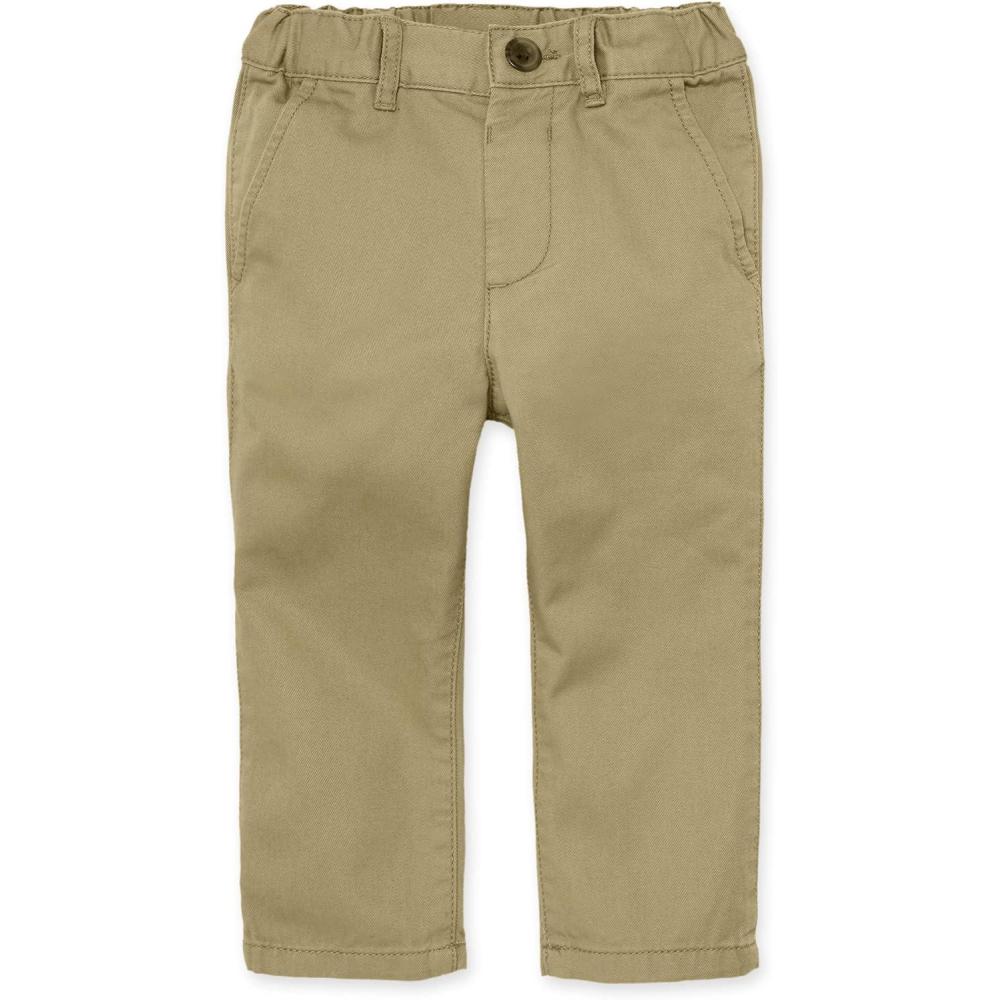 imageThe Childrens Place and Toddler Stretch Straight Chino PantsFlax Single