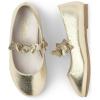 The Children’S Place Baby-Girls And Toddler Closed Toe Ballet Flats(Metallic Gold)