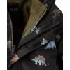 The Children’s Place Baby Boys’ and Toddler Heavy 3 in 1 Winter Jacket, Wind Water-Resistant Shell, Fleece Inner(Dino Black)