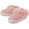 The Children’s Place Baby Girls’ Indoor/Outdoor Comfy Slip-On Platform Shoe with Backstrap, Faux Fur Lined(Pink)