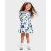 The Children’s Place Baby Girls’ and Toddler Short Sleeve Casual Dresses(Renew Blue Floral)