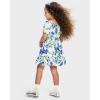The Children’s Place Baby Girls’ and Toddler Short Sleeve Casual Dresses(Renew Blue Floral)