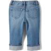 The Children’s Place Baby Girls’ and Toddler Straight Leg Fashion Denim(90s Valley Wash Ankle Cuff)