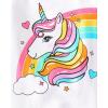 The Children’s Place Baby Toddler Girl Sleeve Top and Shorts Snug Fit 100% Cotton 2 Piece Pajama Set(Pink Rainbow Unicorn)