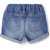 The Children’s Place Baby Toddler Girls Denim Shortie Shorts 3 Pack(Sage Wash)