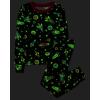 The Children’s Place Boys’ 100% Cotton Long Sleeve Top and Pants,2 Piece Pajama Set(Allover Space)