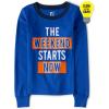The Children’s Place Boys’ 100% Cotton Long Sleeve Top and Pants,2 Piece Pajama Set(Weekend Starts Now)