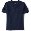 The Children’s Place Boys’ Long Sleeve Rolled Cuff Henley Shirt(Tidal Blue)