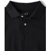 The Children’s Place Boys Uniform Long Sleeve Pique Polo(Black/Renew Blue 2-pack)