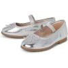The Children’s Place Girl’s Baby Toddler Closed Toe Ballet Flats(Silver)