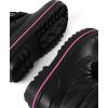 The Children’s Place Girls’ Faux Fur Trim Winter Snow Boot(Black Toggle)