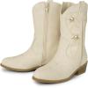 The Children’s Place Girls’ Western Cowgirl Boot(Ivory)