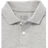 The Children’s Place boys Long Sleeve Pique Polo(Lt Grey Single)