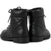 The Children’s Place girls Girls Lace Up Combat Boots(Black Quilted)