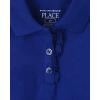 The Children’s Place girls Short Sleeve Ruffle Pique Polo(Renew Blue Single)