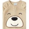 The Children’s Place unisex-baby And Toddler Fleece Zip-front One Piece Footed Pajama(Teddy Bear)