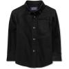 The Children’s Place Baby Boys Long Sleeve Oxford Button Down Shirt(Black Single)
