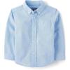 The Children’s Place Baby Boys Long Sleeve Oxford Button Down Shirt(Lt Blue Single)