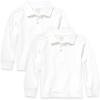 The Children’s Place Baby Boys’ Uniform Pique Polo (2 Pack)(White 2-pack)